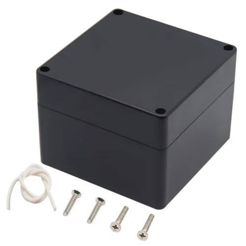 Miniatura 26 de Caja de conexiones, Caja de proyectos Zulkit IP65 impermeable para exterior cajas de plástico ABS Cajas eléctricas electrónicas negras 10.4 x 7.2 x