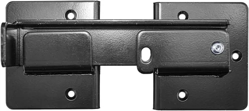 Cerradura de puerta de centinela de doble puerta. Candado para mayor seguridad con recubrimiento en polvo negro y tiene herrajes. Estuche cantidad 6