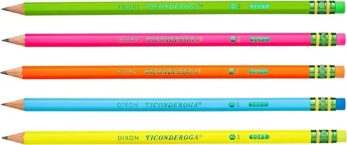 Miniatura 5 de Paquete de 10 lápices neón de la marca Dixon Ticonderoga n. º2 2