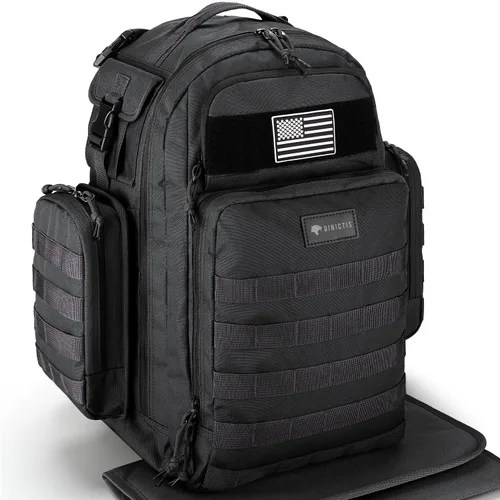 Miniatura 9 de Dinictis Mochila de pañales de 40 L para papá, bolsas de pañales de viaje para hombres, accesorios de bebé para papá, verde selva Verde