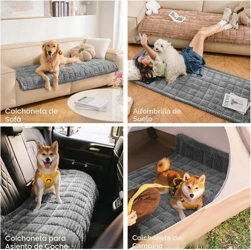 Miniatura 4 de FUNNY FUZZY Fundas de sofá para mascotas, protector lavable para perros, fundas de sofá de franela para perros, aptas para mascotas, tapete