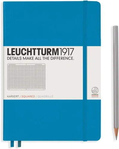 Miniatura 47 de LEUCHTTURM1917 - Cuaderno de tapa dura mediano A5 con 251 páginas numeradas para escritura y diario (verde menta, con puntos)