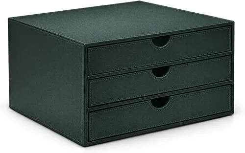 Miniatura 10 de Organizador de Documentos UnionBasic, Caja de Almacenamiento de Archivos con 3 Cajones, Organizador de Archivos para Escritorio de Oficina, Beige