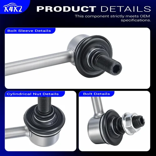 Miniatura 9 de K750124 Enlaces de barra estabilizadora delantera de aleación de zinc y níquel para Acura MDX 2001-2013/Acura ZDX 2010-2013/Honda Pilot