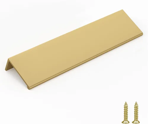 Miniatura 8 de Goldenwarm - Paquete de 10 tiradores negros de 2-1/2 pulgadas con borde de dedo, tiradores para cajones de cocina, color negro mate, manijas