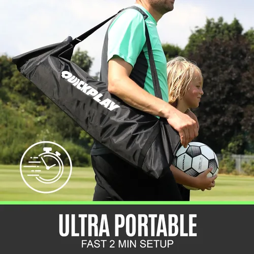 Miniatura 7 de Portería de fútbol portátil QUICKPLAY Kickster Elite Base pesada integrada para entrenamiento en césped artificial, suelos duros o césped natural