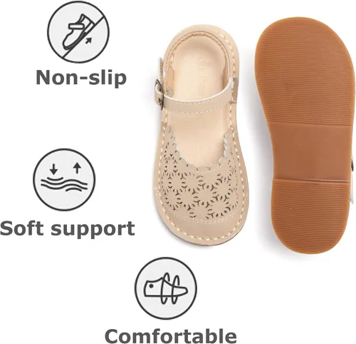 Miniatura 86 de THEE BRON Sandalias cómodas para niñas, zapatos para niños, sandalias rellenas