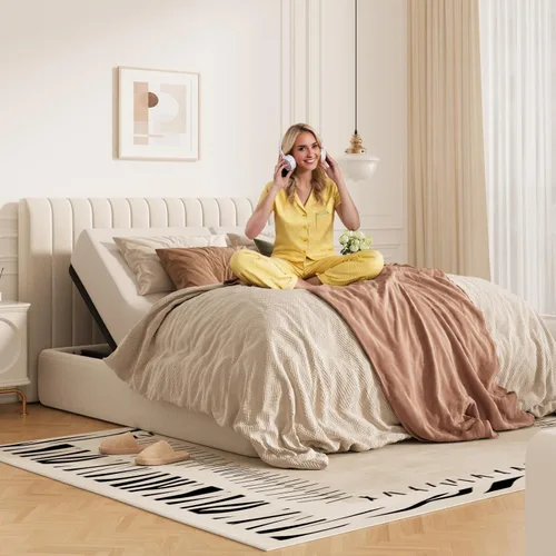 Miniatura 10 de FLEXISPOT Base de cama ajustable Twin XL–Gravedad cero y masaje relajante, posiciones de memoria, motor ultra silencioso, montaje rápido, patas