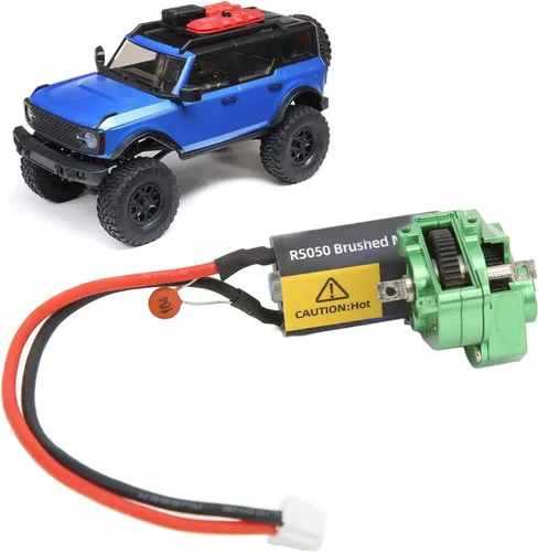 Miniatura 2 de RiToEasysports Caja con 66T cepillado motor aleación de aluminio RC piezas para SCX24 1/24 RC coche (verde) Scx24 Motor