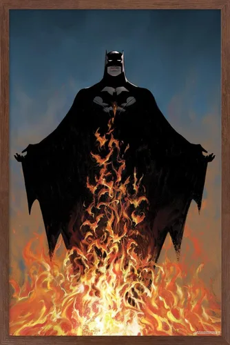 Miniatura 10 de Trends International DC Comics Batman - Póster de pared de fuego Versión con marco dorado