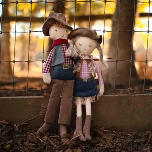 Miniatura 7 de MON AMI Cooper The Cowboy Doll - Muñeca de peluche suave y elegante de 15 pulgadas, juguete de vaquero occidental para todas las edades, decoración