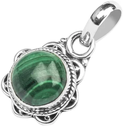 Miniatura 2 de Collar con colgante de plata de ley 925 con piedras preciosas naturales hechas a mano, regalo de Navidad