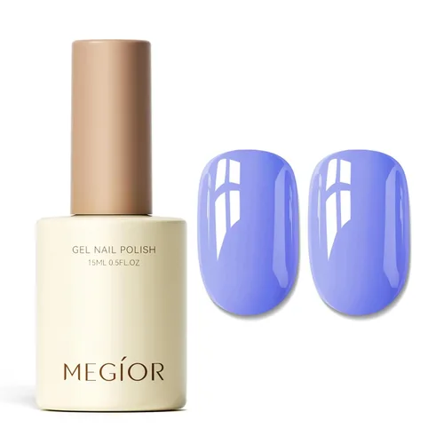 Miniatura 30 de MEGIOR Esmalte de uñas de gel blanco de 0.5 fl oz, color blanco antiguo, secado con luz UV, esmalte de gel francés, arte de uñas, salón de manicura