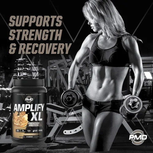 Miniatura 4 de PMD Sports Amplify XL Premium Suplemento de proteína de suero Hydro Greens Blend - Matriz de proteína de glutamina y suero con superalimento