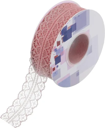 Miniatura 26 de MECCANIXITY 1.2 Inch Wide 15 Yard Lace Ribbon Floral Pattern Beige Lace Trim Ribbon for Gift Wrapping Bouquets, Wedding Decor Sewing Making, and DIY