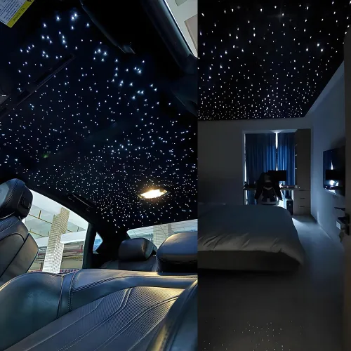 Miniatura 5 de AKEPO Luces de fibra óptica de 16 W, kit de luz de techo estrella+control de aplicación para el hogar y el automóvil, fuente de luz con sensor