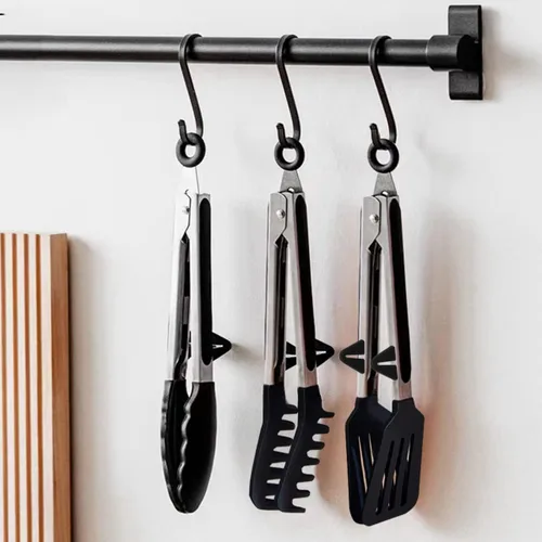 Miniatura 5 de Pinzas de cocina, pinzas de 9 pulgadas para cocinar con puntas de silicona, pinzas de silicona pequeñas de grado alimenticio, mini pinzas