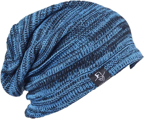 Miniatura 95 de FORBUSITE Gorro de punto largo holgado para hombre para verano e invierno, de gran