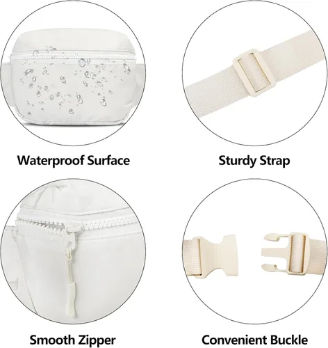 Miniatura 4 de Bolsa de Cintura Frenou Riñonera de Moda para Mujeres y Hombres, Riñonera con Correa Ajustable para Regalo, Riñonera para Viaje, Correr, Senderismo