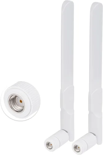 Miniatura 9 de Bingfu Antena de doble banda WiFi 2.4GHz 5GHz 5.8GHz 8dBi MIMO RP-SMA Macho Antena (paquete de 2) para enrutador WiFi, tarjeta de red inalámbrica