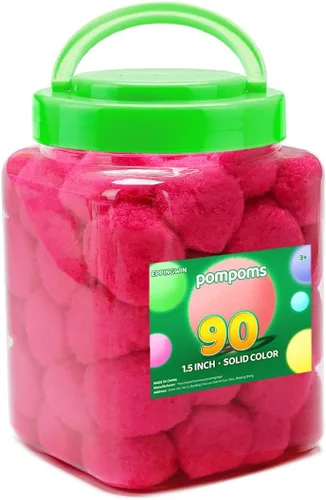 Miniatura 24 de Eppingwin 90 PCS Pompones Multicolores, Pompones Suaves de 1.5 Pulgadas para Manualidades, Colores Surtidos Pompones Grandes para Artes