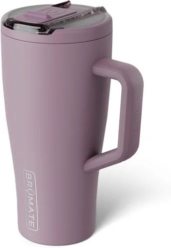 Miniatura 102 de BrüMate Era Flip - Vaso de 30 onzas con tapa con pajilla cubierta 100 % a prueba de fugas, popote higiénico cubierto, botella de agua de acero