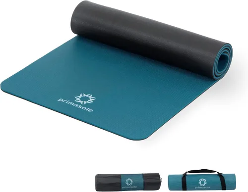 Miniatura 8 de Primasole Esterilla de yoga ecológica de 1/2 pulgada antideslizante para yoga, pilates, fitness en casa y gimnasio, 4 colores con funda