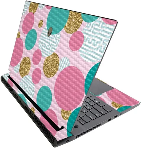 Miniatura 98 de MightySkins - Skin brillante con purpurina para Alienware M17 R3 (2020) y M17 R4 (2021) - Diversión de los años 90 Acabado duradero con purpurina