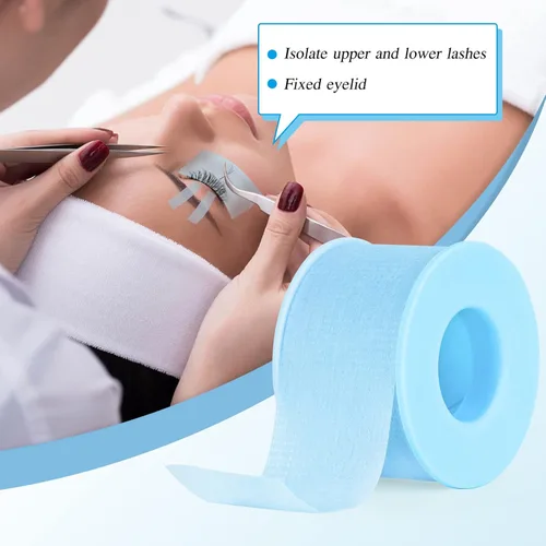 Miniatura 4 de QUEWEL Cinta de pestañas para extensiones de pestañas, cinta de pestañas azul, bien transpirable, cinta de extensión de pestañas, cinta