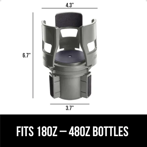 Miniatura 9 de GORILLA GRIP A la espera de patente Expansor de portavasos para coche, mantiene seguras las tazas grandes de bebidas, se expande para ajustarse a