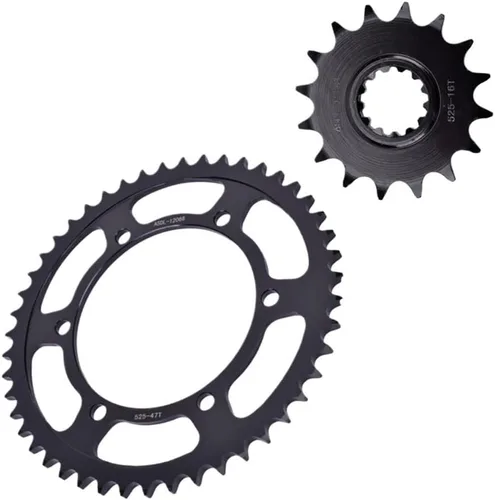 Miniatura 2 de 525 Chain 16T 47T Front Rear Sprocket Compatible with Yamaha TDM900 5PS TDM 900A ABS FZ8 FZ8N FZ8S FZ-8 FZ-8S FZ-8N FZ 8 900 part(Front)