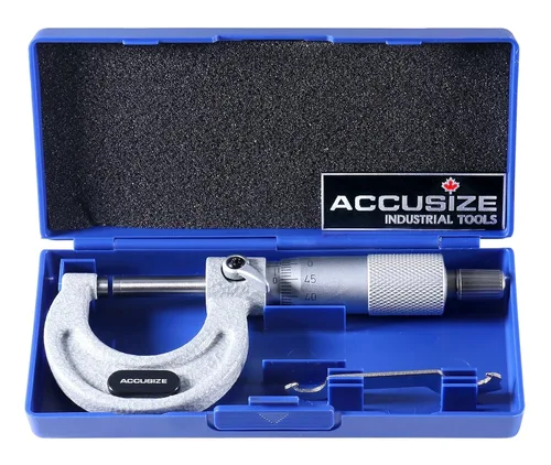Miniatura 18 de Accusize Industrial Tools Micrómetro de exterior de ultra precisión 0 - 1 pulgada x 0.0001 pulgada, Eg00-0001 0-1", Ultra-Precision, Carbide