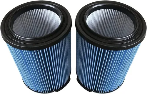 Paquete de 2 filtros de cartucho de repuesto compatibles con Craftsman CMXZVBE38751 Filtro de polvo fino húmedo y seco 38751 apto para aspiradoras