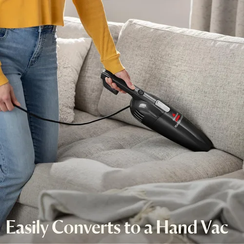 Miniatura 5 de Bissell 2033M - Escoba eléctrica sin bolsa para suelos duros y alfombras, color negro