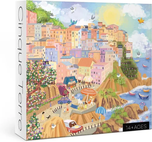 Cinque Terre - Rompecabezas italiano para adultos, rompecabezas de Park City de 1000 piezas, rompecabezas de Florencia Italia para arte de pared