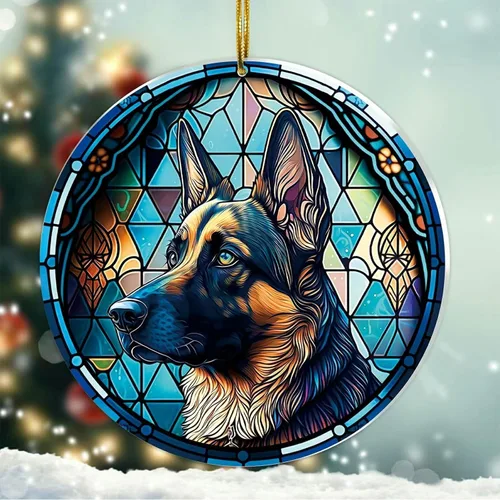 Miniatura 18 de Regalos de Malamute de Alaska - Adorno Navideño de Perro de Alaska 2025 Regalos de Perro de Alaska para Mujeres, Adorno de Malamute de Alaska