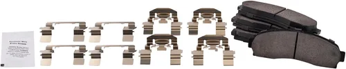 Miniatura 4 de TRQ Kit de pastillas de freno delantero y rotor, kit químico de freno, pastillas de freno de cerámica compatible con Ford Ranger 2003-2011 Mazda