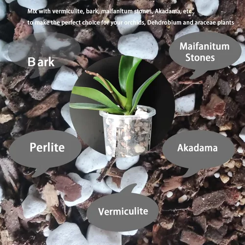 Miniatura 4 de Perlita gruesa dura natural de 0.4 a 0.8 pulgadas, 2 cuartos de galón para plantas hortícolas, perlita orgánica gruesa a granel, mezcla para macetas