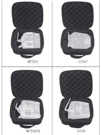 Miniatura 2 de Universal Nylon controlador remoto bolsa de almacenamiento portátil para FrSky X9D WFT07/09S ET07 AT9S Flysky Radio Controller