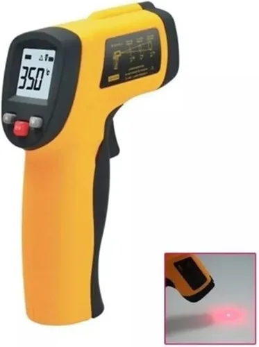 Miniatura 9 de Tyenaza Pistola de medición de temperatura, termómetro infrarrojo de mano de alta precisión de posicionamiento láser sin contacto para cocinar