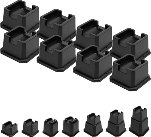 Miniatura 19 de Elevadores de Cama Shouwuhho de 2 Pulgadas, Elevadores de Muebles con Alturas de 2 3 4 5 6 7 8 Pulgadas de Alta Resistencia, Elevadores de Cama