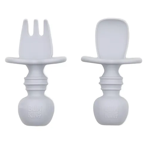 Miniatura 19 de Bumkins Juego de utensilios para bebés, Chewtensils cucharas de silicona para mojar, autoalimentación, destete dirigido por el bebé, aprendizaje