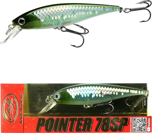Miniatura 22 de Señuelos de pesca LUCKY CRAFT Pointer 78SP, señuelos de lubina y trucha de agua dulce de 3", suspensión de 4 pies a 5 pies de profundidad, Jerkbait