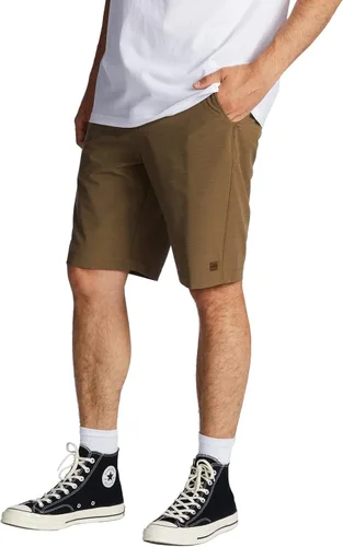 Billabong Pantalón corto híbrido clásico de secado rápido elástico en 4 direcciones para hombre, costura exterior de 21 pulgadas