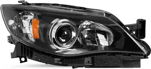 Miniatura 9 de SOCKIR - Conjunto de faros delanteros halógenos compatible con Subaru Impreza WRX Outback Sport 2008-2011, faro proyector con carcasa cromada