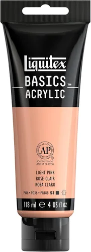 Miniatura 156 de Liquitex BASICS Pintura Acrílica, Botella de 400ml (13.5 oz), Blanco Titanio Titanio Blanco