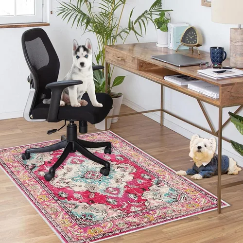 Miniatura 2 de Tapete para silla de 4 x 5 pies, 48 x 60 pulgadas, tapete antideslizante para sillas de escritorio de oficina, tapete para silla
