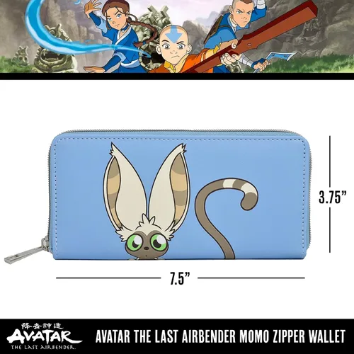 Miniatura 5 de Concept One Avatar The Last Airbender Momo Peek-A-Boo - Cartera con cremallera color azul