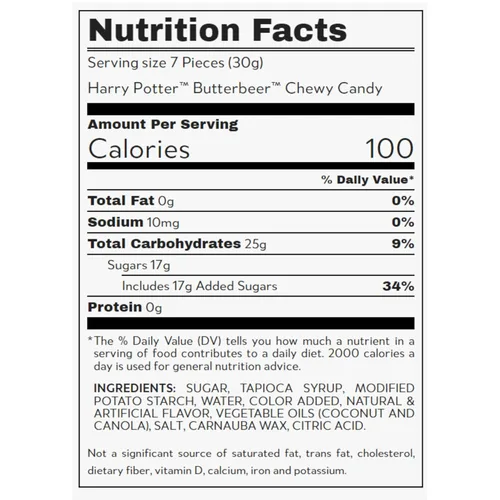 Miniatura 2 de Jelly Belly Taza de cristal de Harry Potter con caramelos masticables de cerveza de mantequilla, caramelo inspirado en la película clásica con sabor