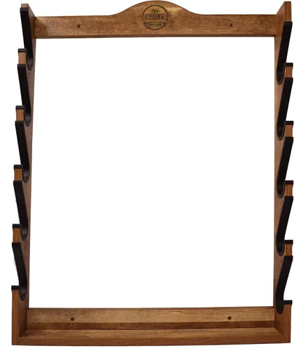 Miniatura 10 de Old Cedar Outfitters Estantería de Madera Montada en la Pared para Armas; Ajustable para Armas Largas y Pistolas Largas Ajustable, para pistolas